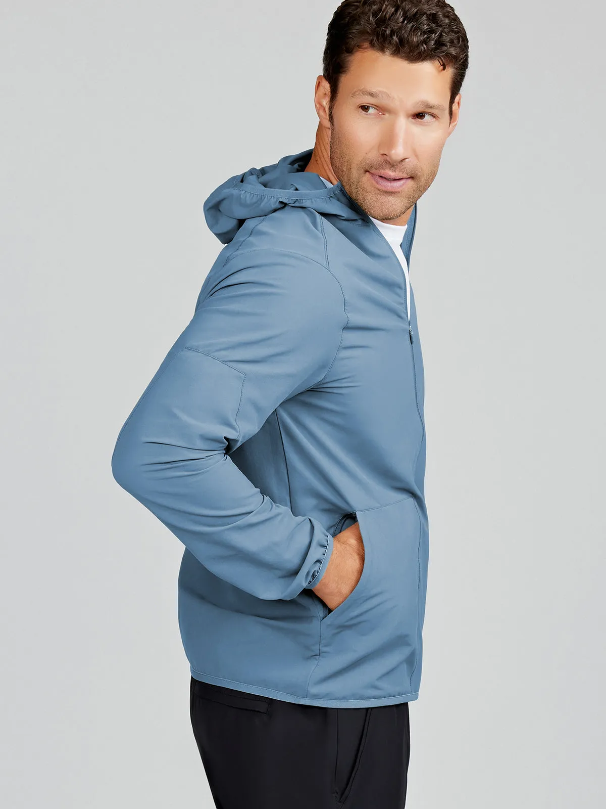 Swift Lightweight Hooded Windbreaker Jacket