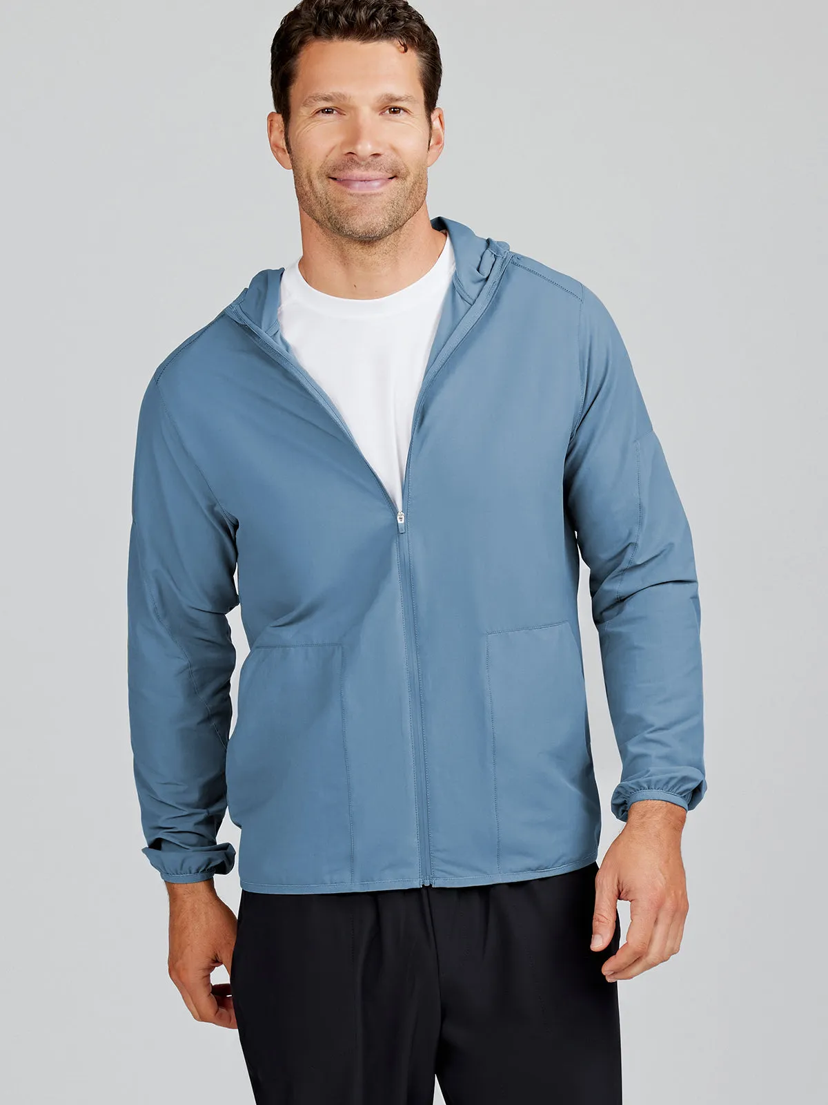 Swift Lightweight Hooded Windbreaker Jacket