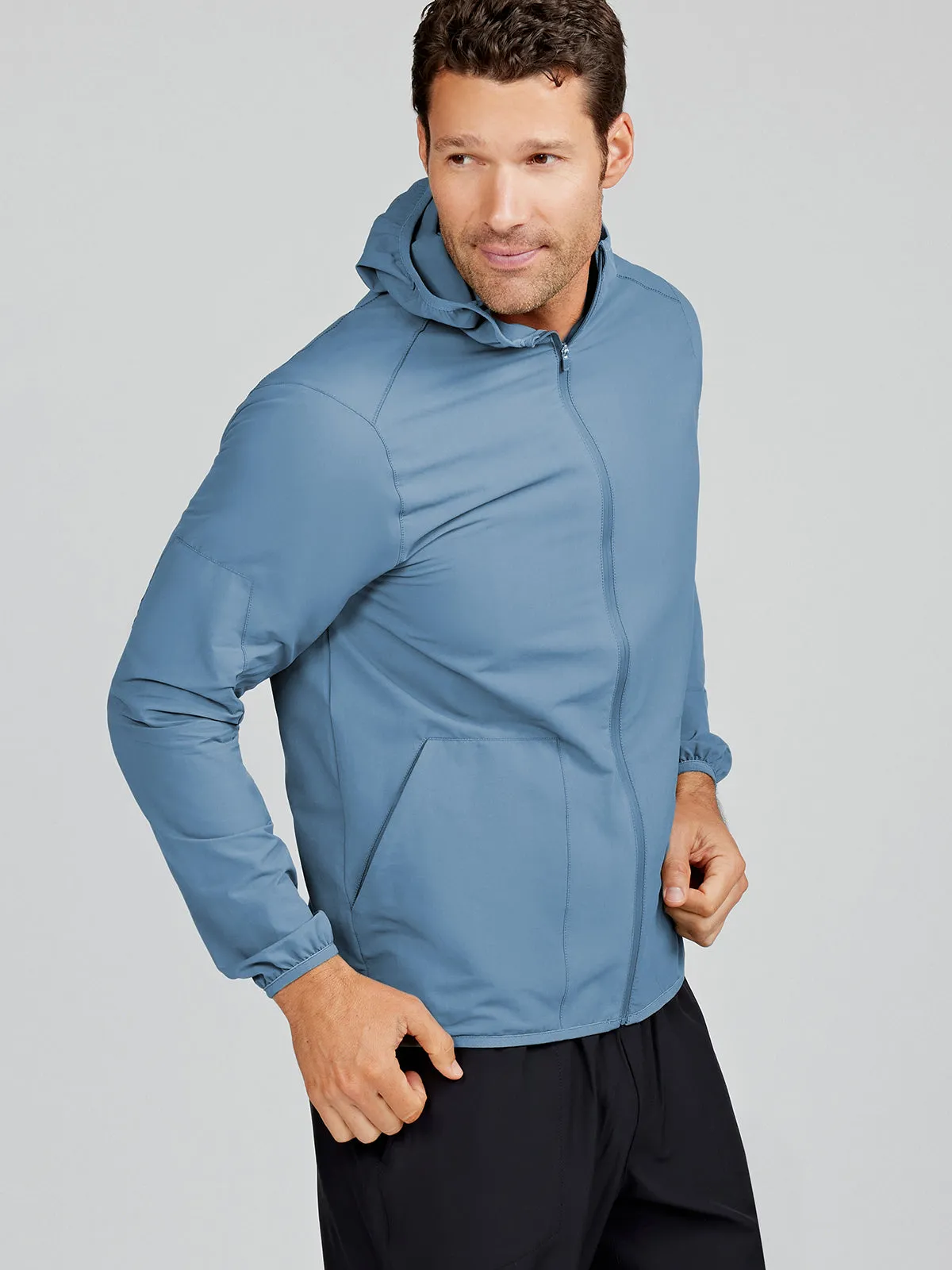 Swift Lightweight Hooded Windbreaker Jacket