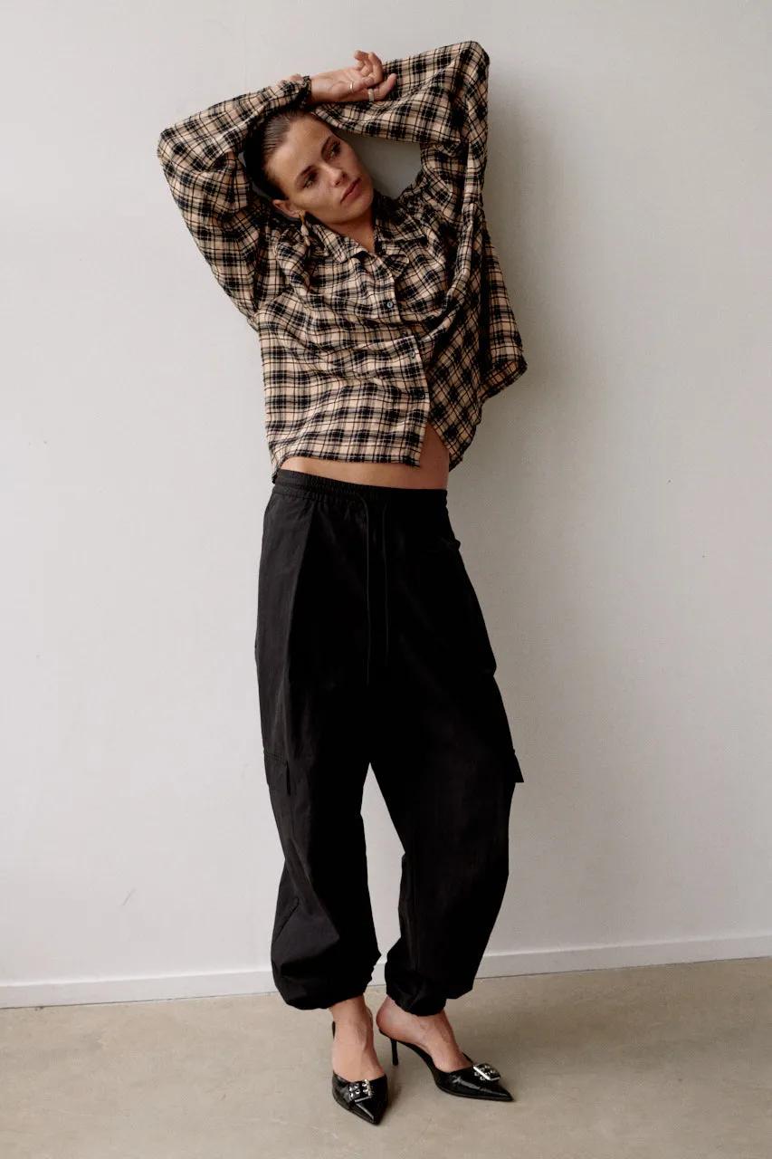 TROUSERS (W24C204) BLACKISH
