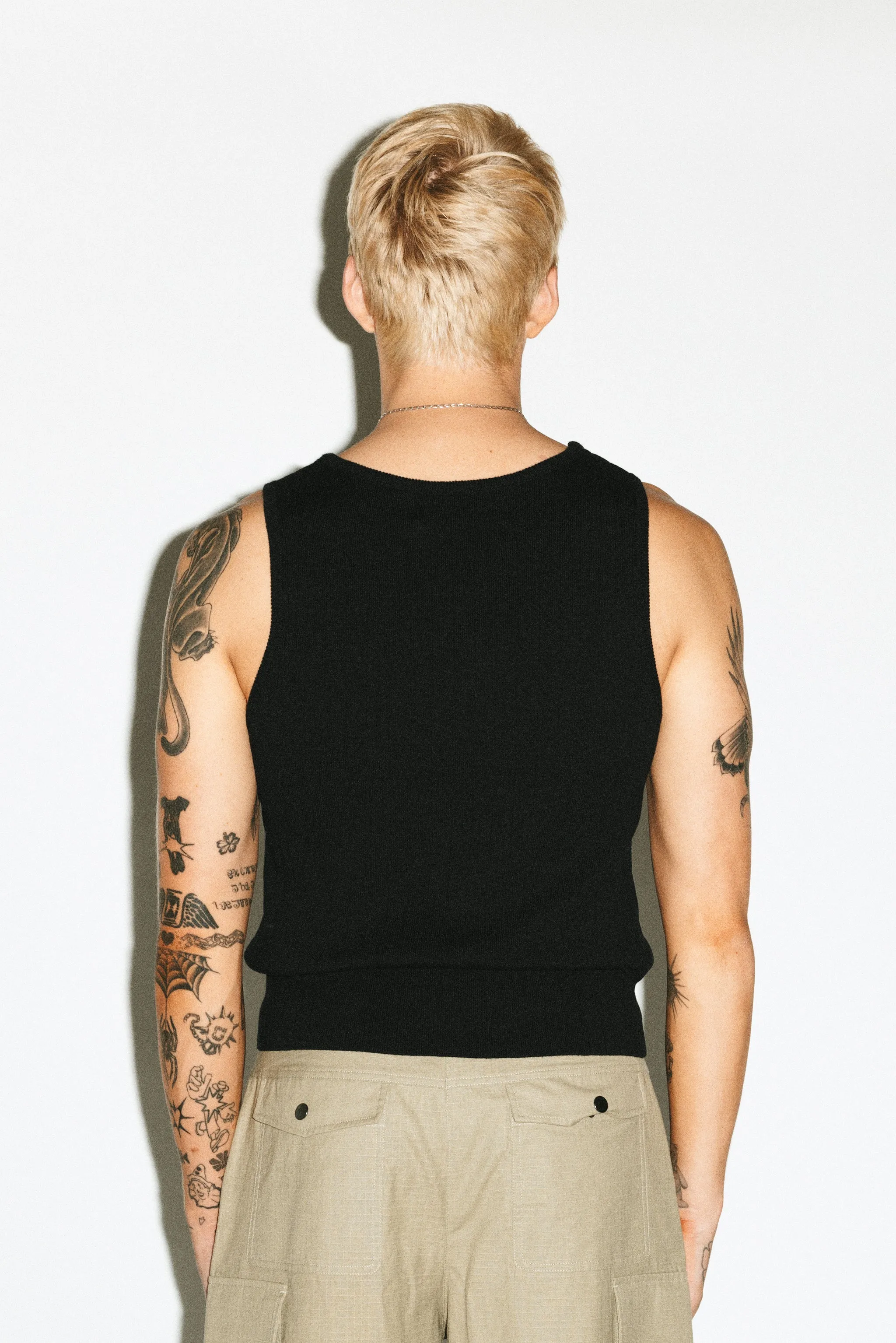Virgil Cropped Tank |  Black
