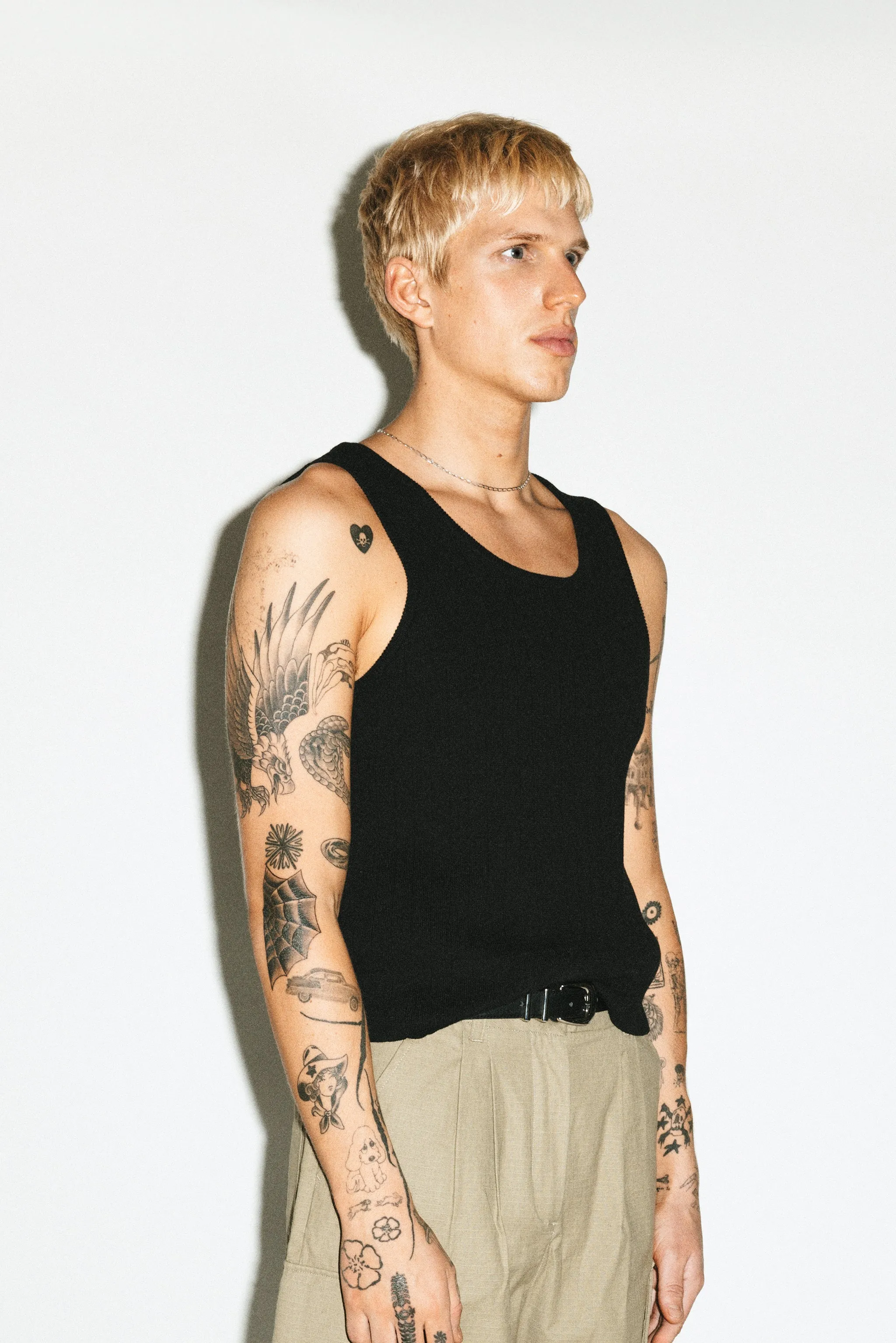 Virgil Cropped Tank |  Black