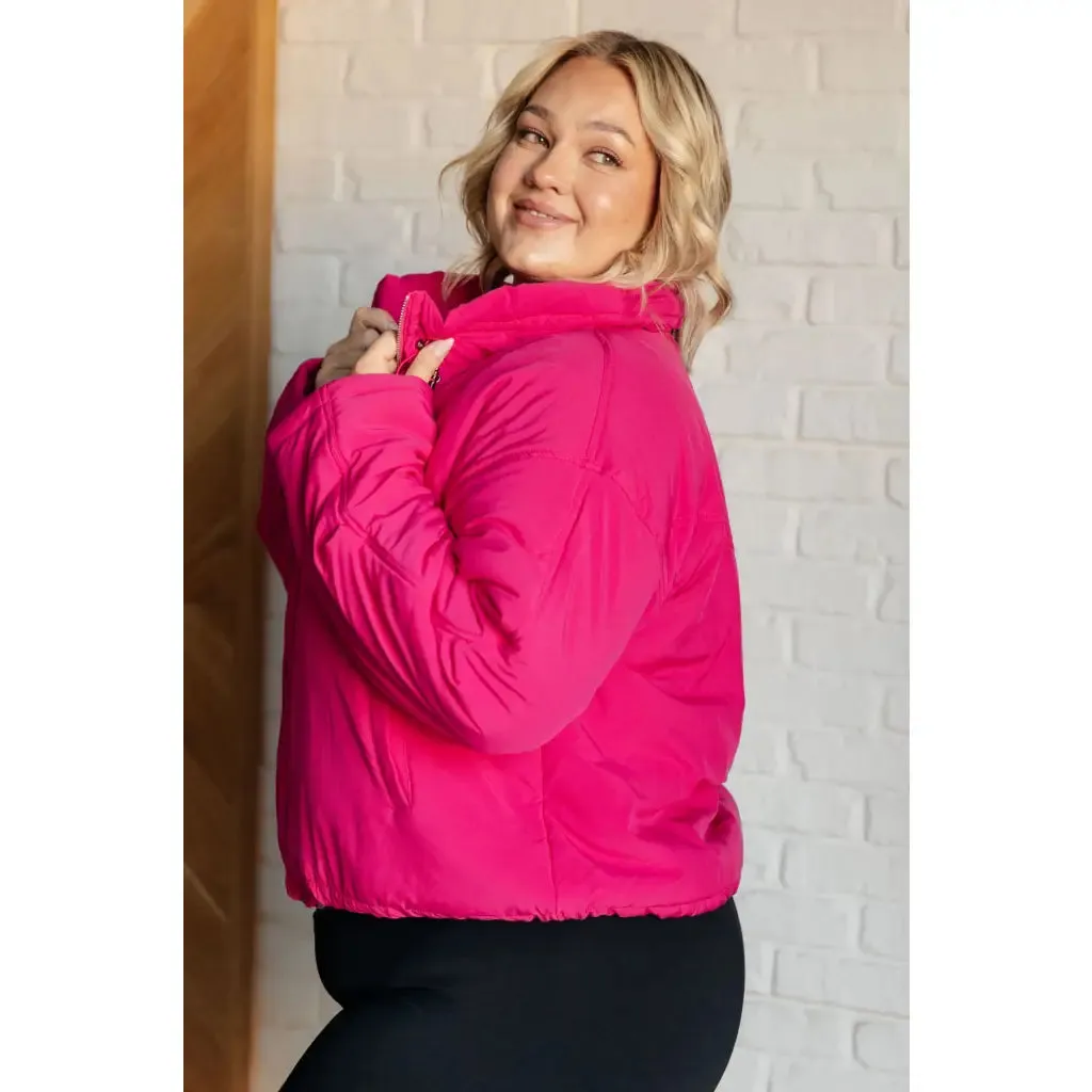 Warm Regards Hot Pink Puffer Jacket