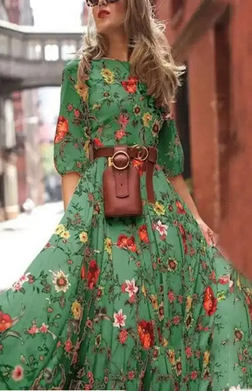 Women’s Floral Print Maxi Dress