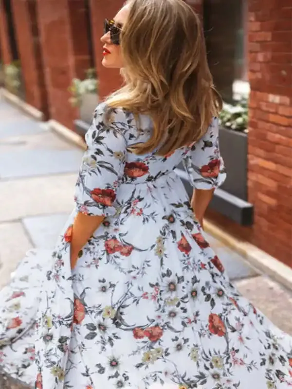 Women’s Floral Print Maxi Dress