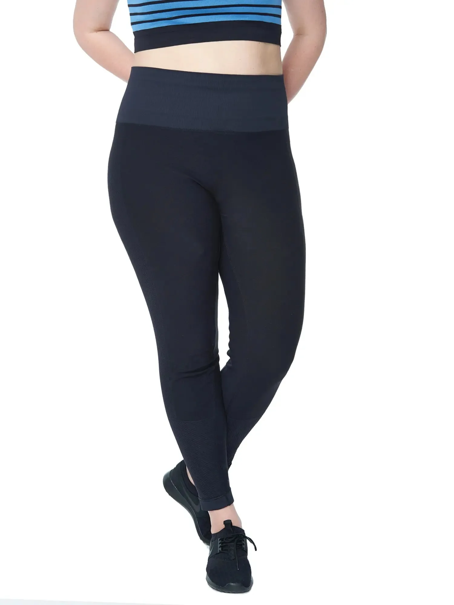 Women's Plus Active Seamless High Impact Fitness Legging with Stretch Compression