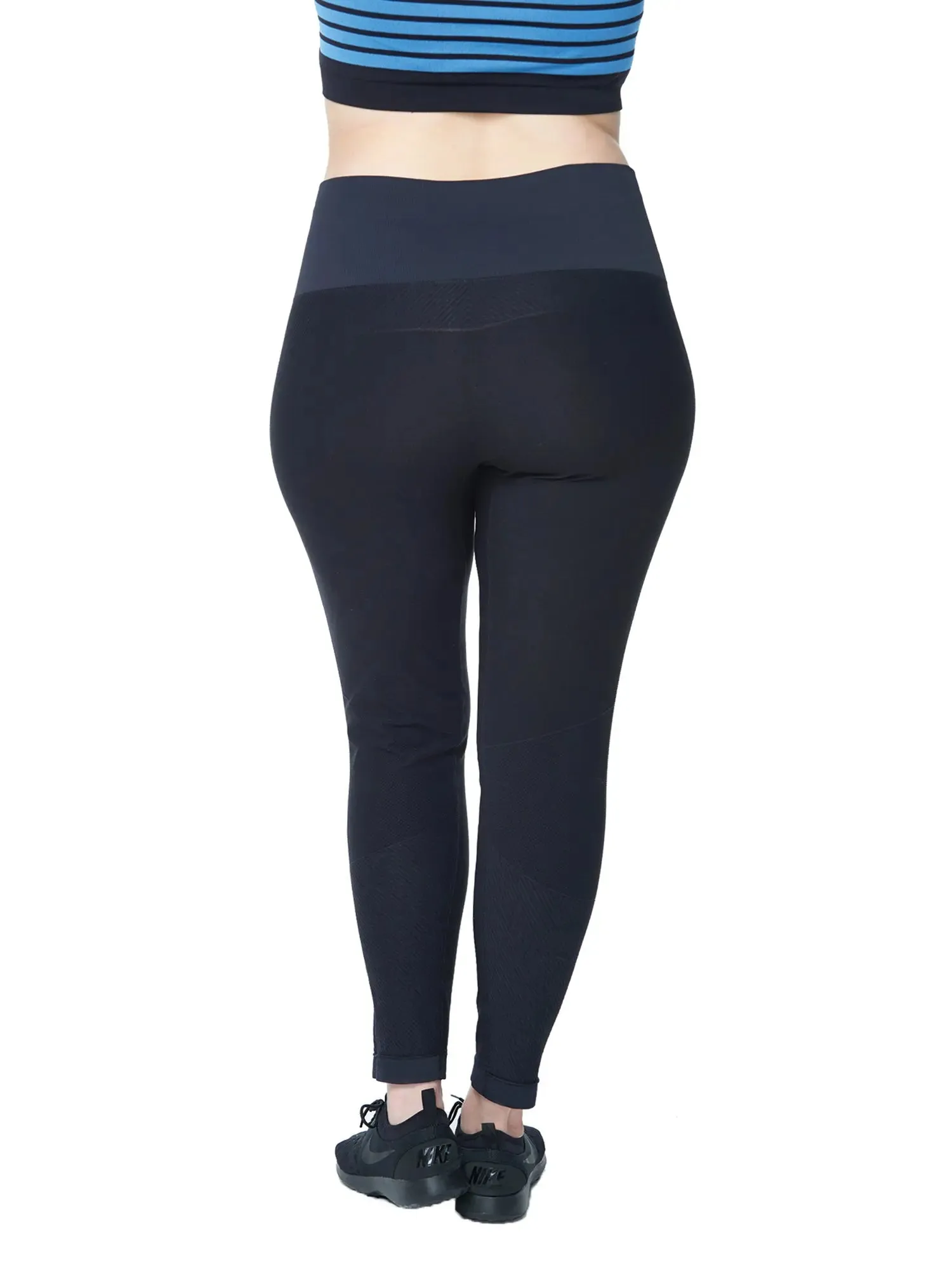 Women's Plus Active Seamless High Impact Fitness Legging with Stretch Compression