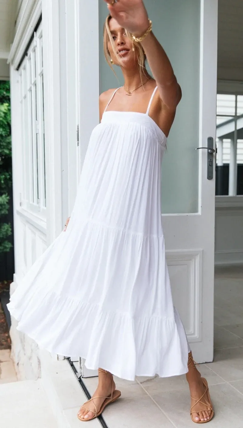 Women's sexy floral maxi dress