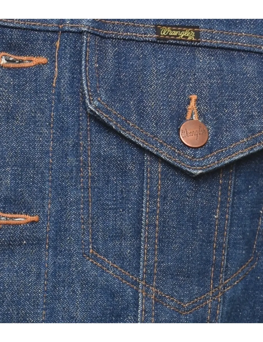 Wrangler 1970s Dark Wash Denim Jacket - L