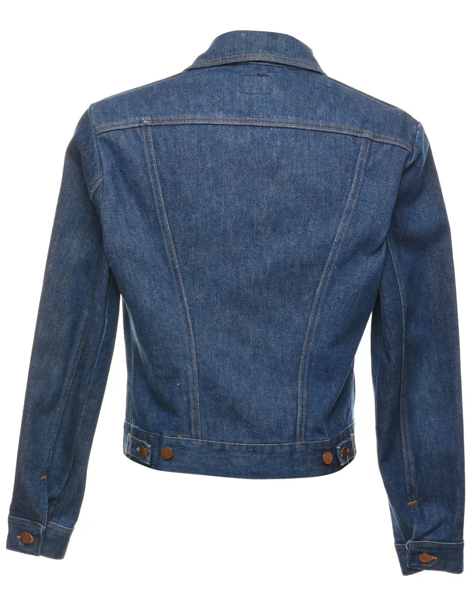 Wrangler 1970s Dark Wash Denim Jacket - L
